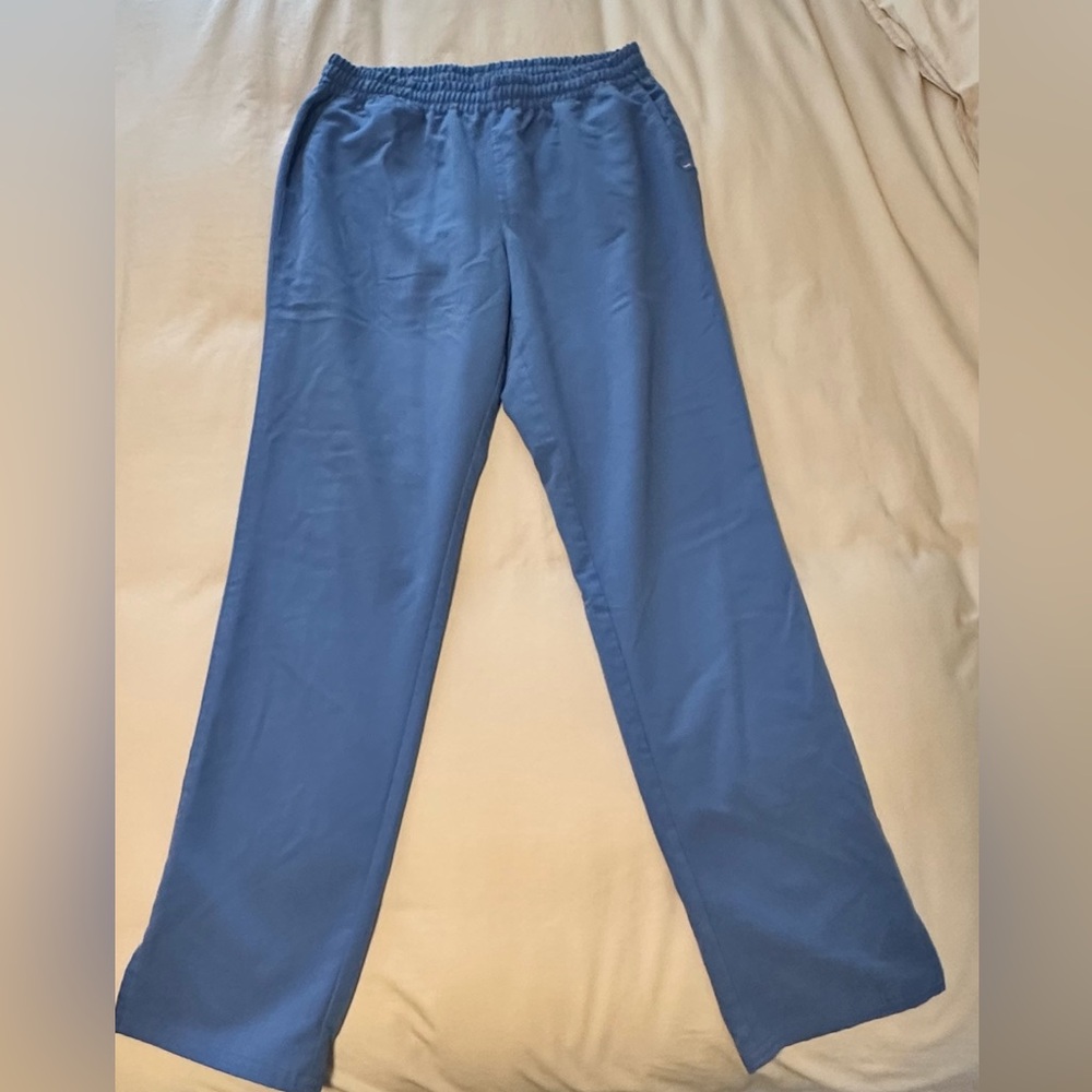 Jaanuu Women's Scrub Pants in Ceil Blue